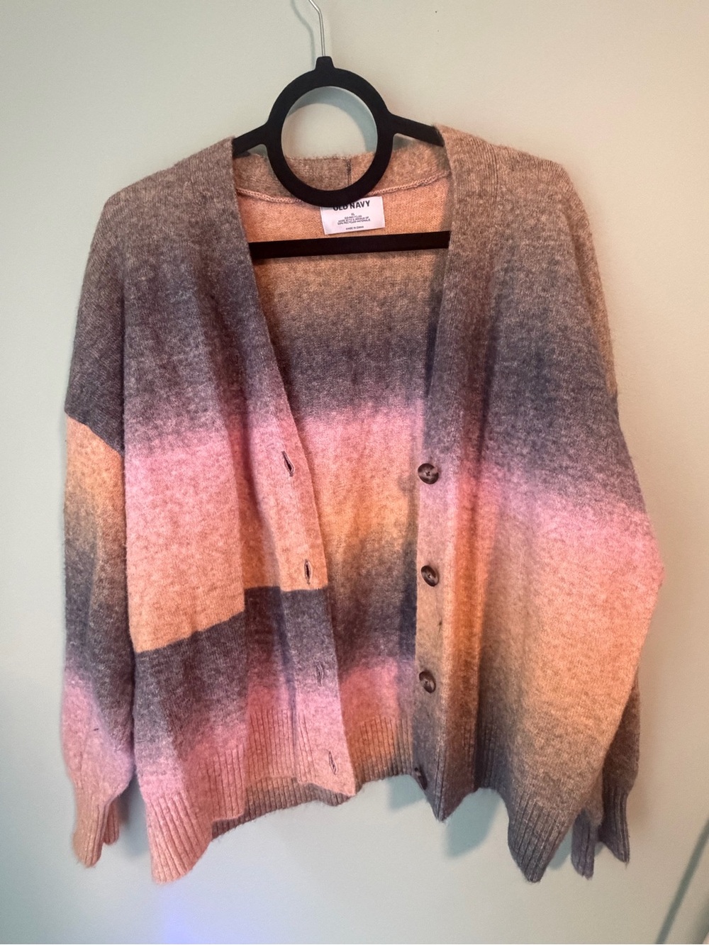 Old Navy Women's Rainbow Ombre Button-Front Cardigan